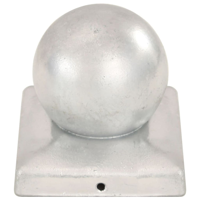 Capace stâlpi tip glob, 6 buc., 101x101 mm, metal galvanizat WALTI