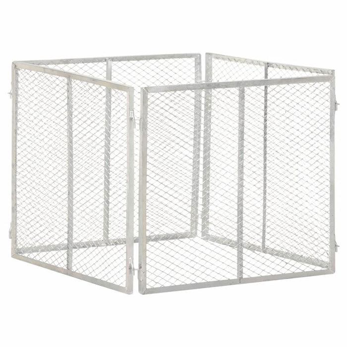Compostor de grădină, 85x85x70 cm, fier galvanizat - WALTI WALTI
