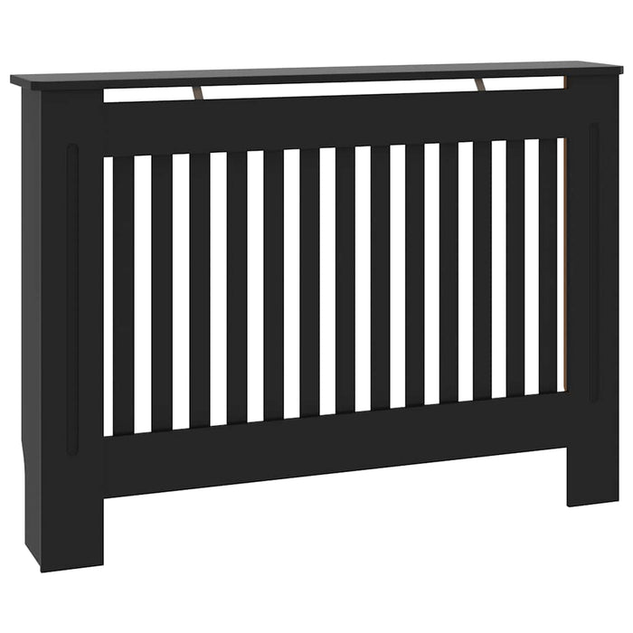 Mască pentru calorifer, negru, 112 x 19 x 81,5 cm, lemn prelucrat - WALTI WALTI