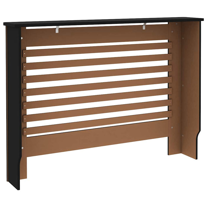 Mască pentru calorifer, negru, 112 x 19 x 81,5 cm, MDF WALTI