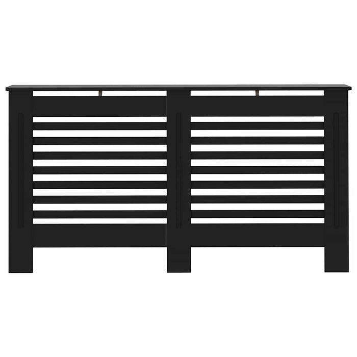 Mască pentru calorifer, negru, 152 x 19 x 81,5 cm, MDF WALTI