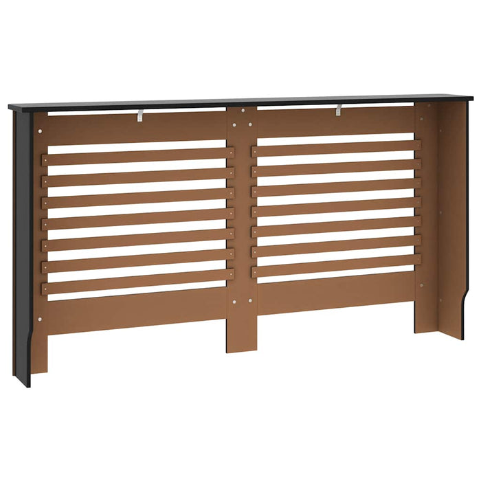 Mască pentru calorifer, negru, 152 x 19 x 81,5 cm, MDF WALTI