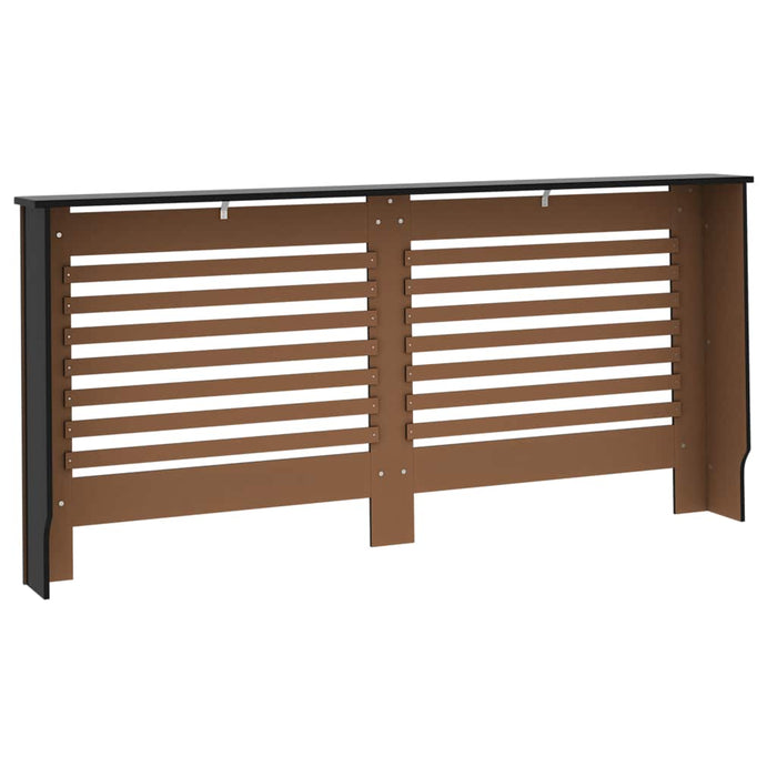 Mască de calorifer, negru, 172 x 19 x 81,5 cm, MDF WALTI