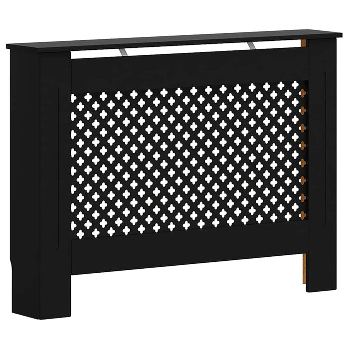 Mască pentru calorifer, negru, 112 x 19 x 81,5 cm, MDF WALTI