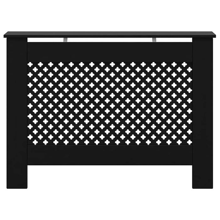 Mască pentru calorifer, negru, 112 x 19 x 81,5 cm, MDF WALTI