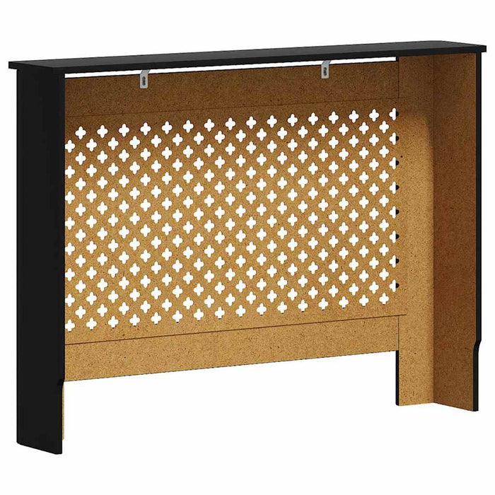 Mască pentru calorifer, negru, 112 x 19 x 81,5 cm, MDF WALTI
