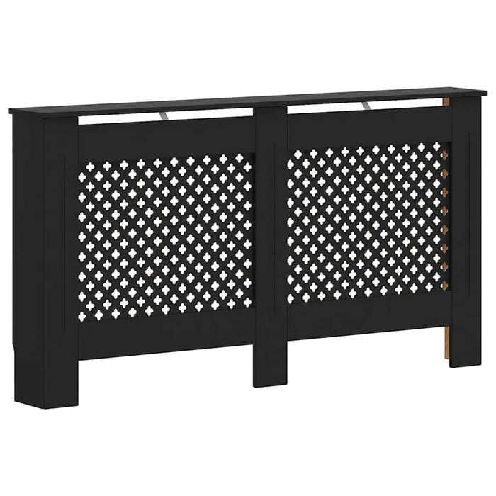 Mască pentru calorifer, negru, 152 x 19 x 81,5 cm, MDF WALTI