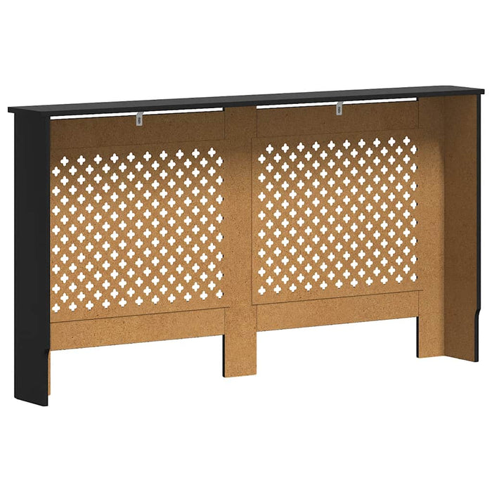 Mască pentru calorifer, negru, 152 x 19 x 81,5 cm, MDF WALTI
