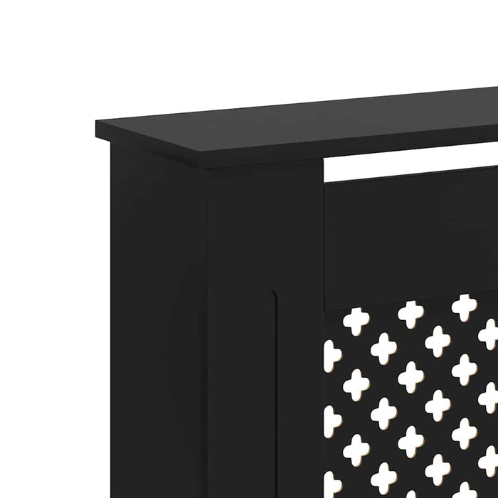 Mască pentru calorifer, negru, 152 x 19 x 81,5 cm, MDF WALTI