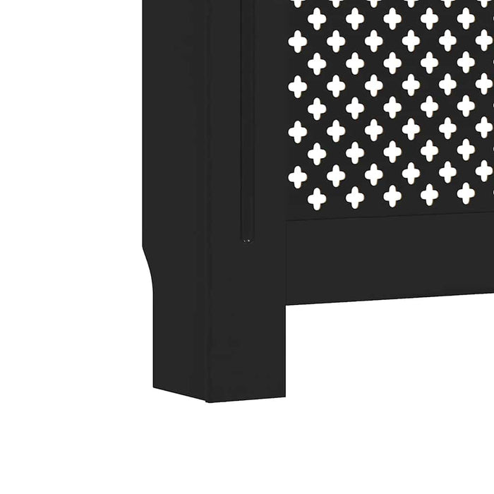 Mască pentru calorifer, negru, 152 x 19 x 81,5 cm, MDF WALTI