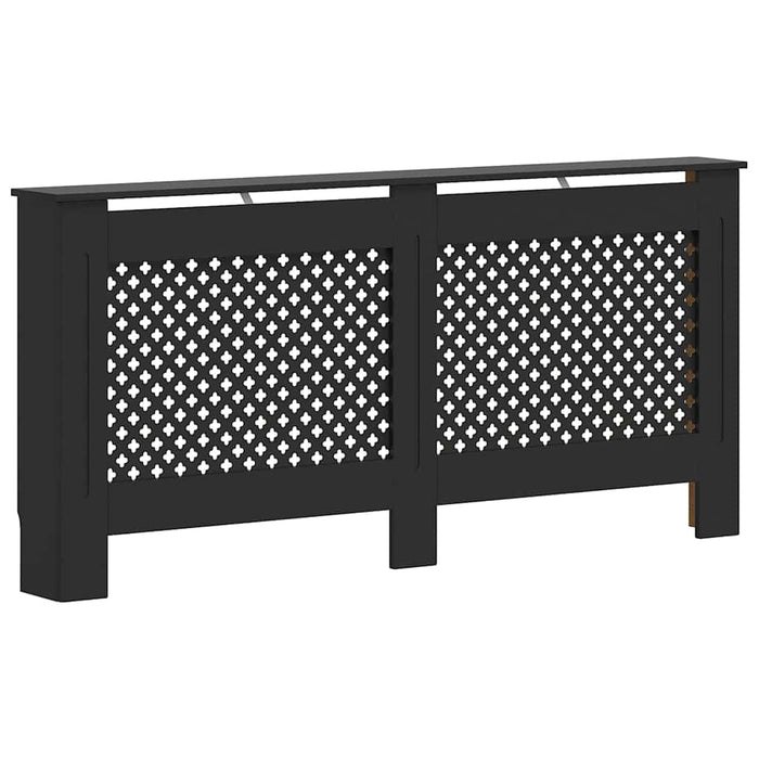Mască de calorifer, negru, 172 x 19 x 81,5 cm, MDF WALTI