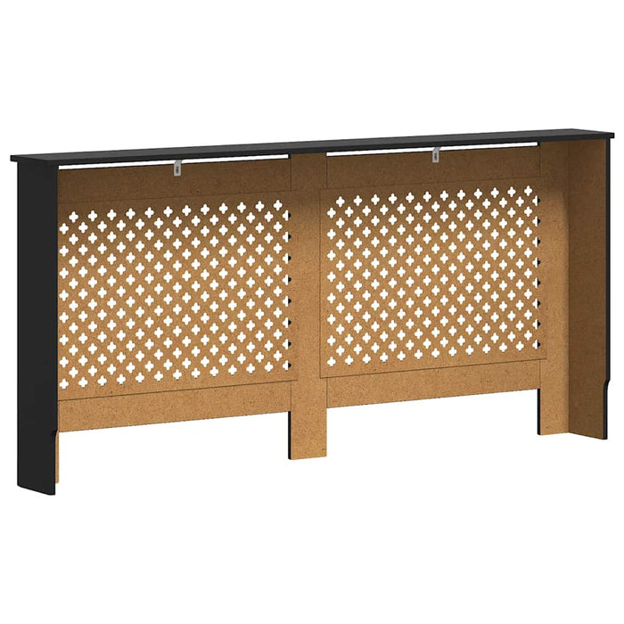 Mască de calorifer, negru, 172 x 19 x 81,5 cm, MDF WALTI