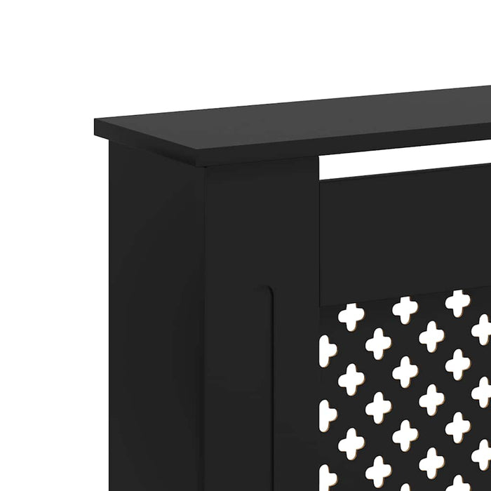 Mască de calorifer, negru, 172 x 19 x 81,5 cm, MDF WALTI