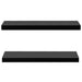 Rafturi de perete suspendate, 2 buc., negru, 80x20x3,8 cm - WALTI WALTI