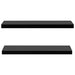 Rafturi de perete suspendate, 2 buc., negru, 100x20x3,8 cm - WALTI WALTI