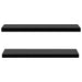 Rafturi de perete suspendate, 2 buc., negru, 120 x 20 x 3,8 cm - WALTI WALTI