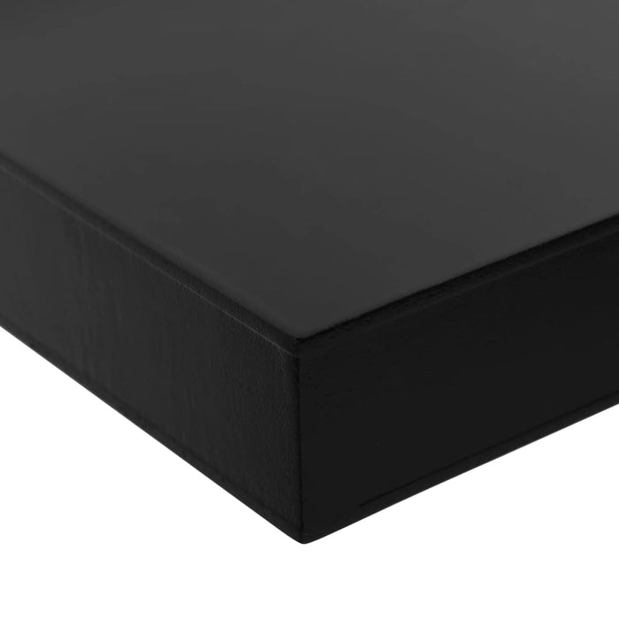 Rafturi de perete suspendate, 2 buc., negru, 120 x 20 x 3,8 cm - WALTI WALTI
