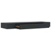 Raft de perete suspendat cu sertar, negru, 80 x 25 x 8 cm - WALTI WALTI