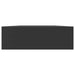 Raft de perete suspendat cu sertar, negru, 80 x 25 x 8 cm - WALTI WALTI