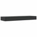 Raft de perete suspendat cu sertar, negru, 80 x 25 x 8 cm - WALTI WALTI
