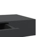 Raft de perete suspendat cu sertar, negru, 80 x 25 x 8 cm - WALTI WALTI