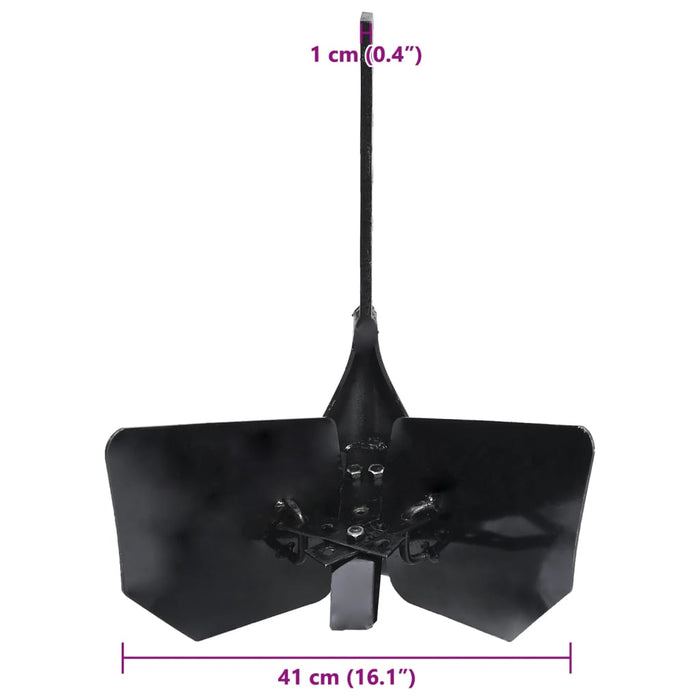 Accesoriu plug motocultor, negru, metal - WALTI WALTI