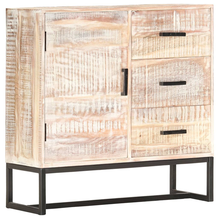 Servantă, alb, 73 x 30 x 75 cm, lemn masiv de acacia - WALTI WALTI