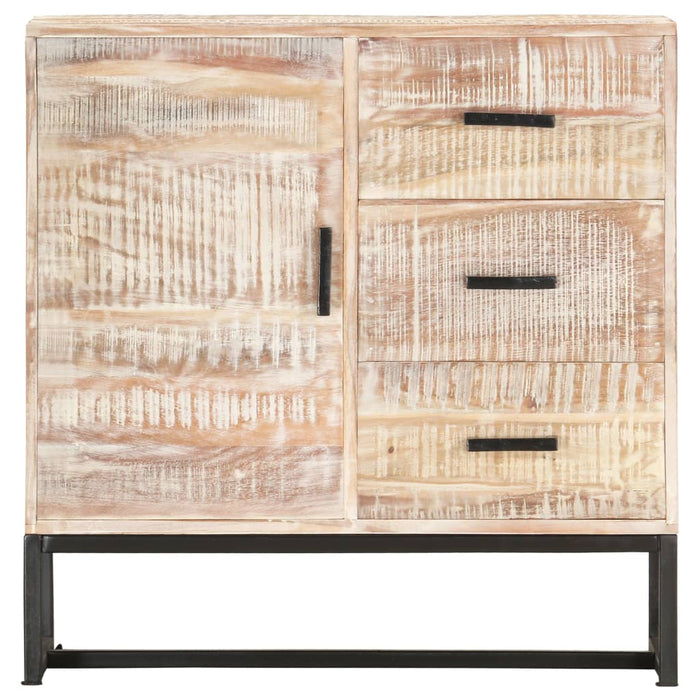 Servantă, alb, 73 x 30 x 75 cm, lemn masiv de acacia - WALTI WALTI
