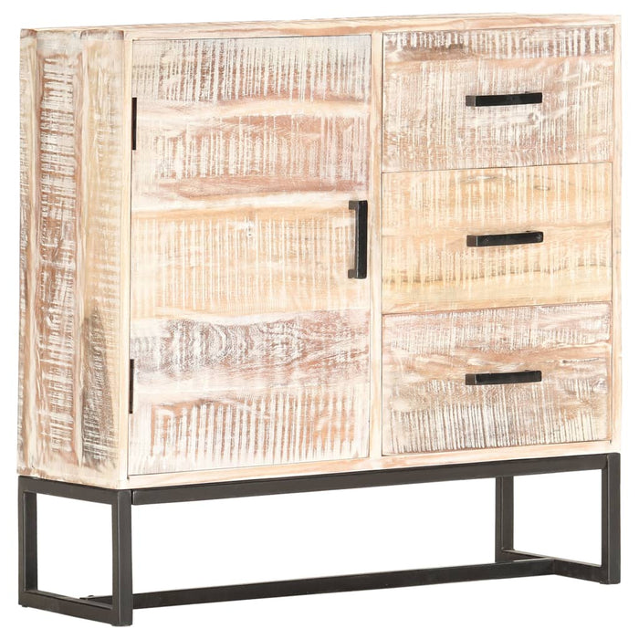 Servantă, alb, 73 x 30 x 75 cm, lemn masiv de acacia - WALTI WALTI