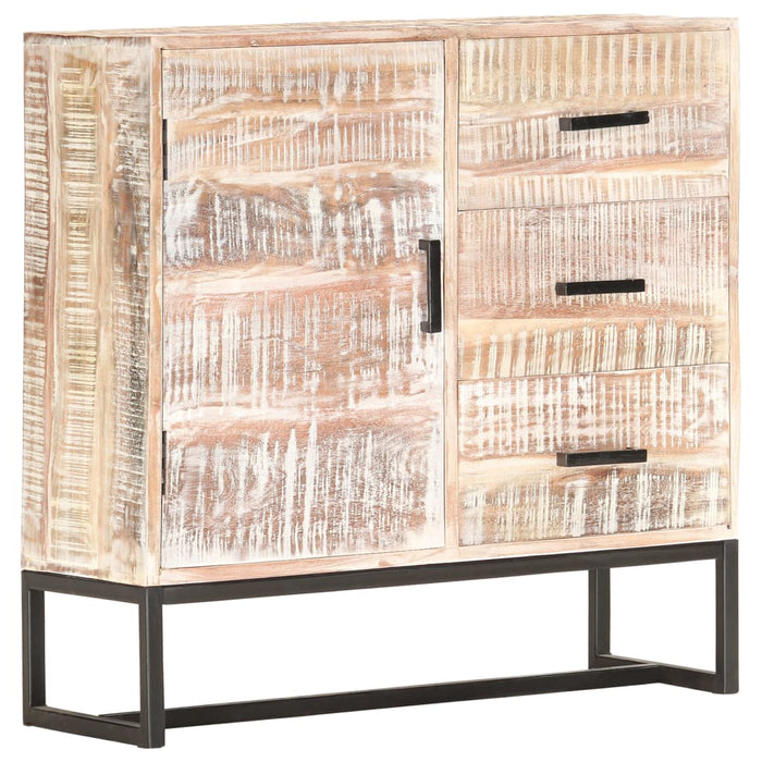 Servantă, alb, 73 x 30 x 75 cm, lemn masiv de acacia - WALTI WALTI