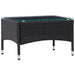 Set mobilier de grădină cu perne, 5 piese, negru, poliratan - WALTI WALTI