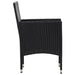 Set mobilier de grădină cu perne, 5 piese, negru, poliratan - WALTI WALTI
