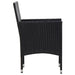 Set mobilier de grădină cu perne, 5 piese, negru, poliratan - WALTI WALTI