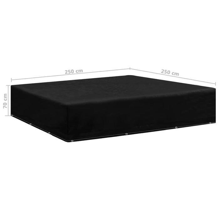 Husă mobilier de grădină, 12 ocheți, 250 x 250 x 70 cm - WALTI WALTI