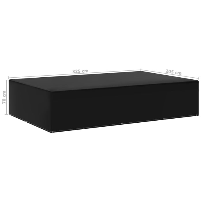 Husă mobilier de grădină, 12 ocheți, 325 x 205 x 70 cm - WALTI WALTI