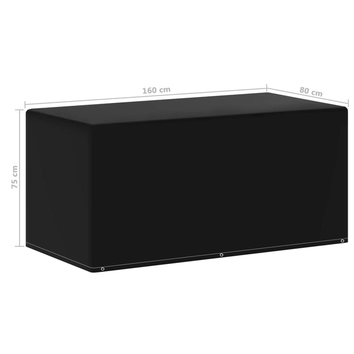 Husă mobilier de grădină, 6 ocheți, 160 x 80 x 75 cm - WALTI WALTI