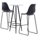 Set mobilier de bar, 3 piese, negru, plastic - WALTI WALTI