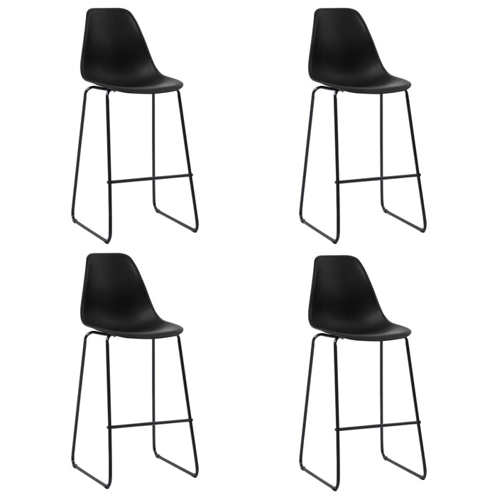 Set mobilier de bar, 5 piese, negru, plastic - WALTI WALTI