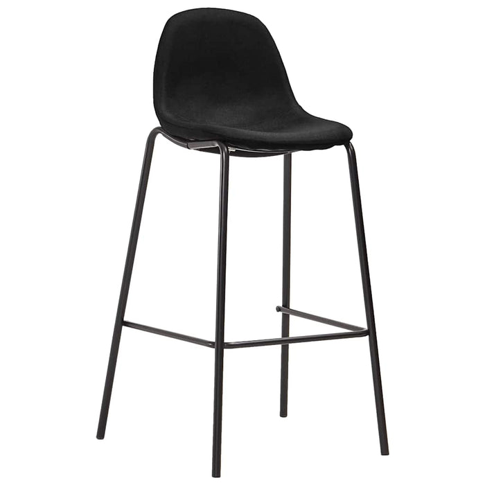 Set mobilier de bar, 3 piese, negru, material textil - WALTI WALTI