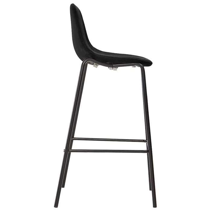 Set mobilier de bar, 3 piese, negru, material textil - WALTI WALTI