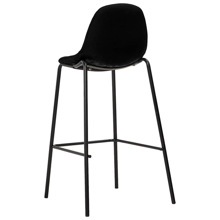 Set mobilier de bar, 3 piese, negru, material textil - WALTI WALTI