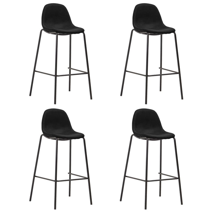 Set mobilier de bar, 5 piese, negru, material textil - WALTI WALTI