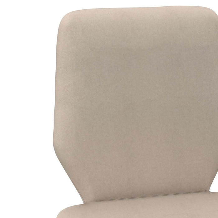 Scaune de sufragerie, 6 buc., crem, material textil WALTI