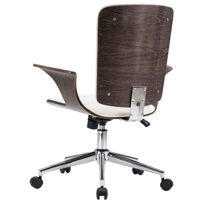 Scaune de birou cu rotire 2 buc. Piele artificială WALTI