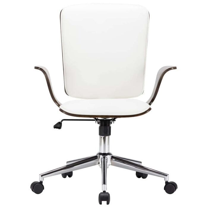 Scaune de birou cu rotire 2 buc. Piele artificială WALTI