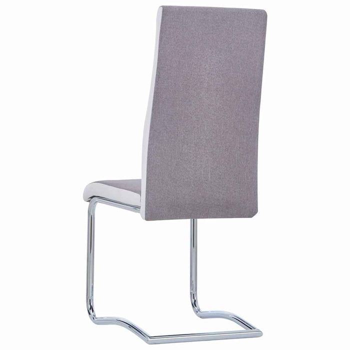 Scaune de bucătărie consolă, 6 buc., gri taupe, textil WALTI