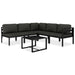 Set mobilier de grădină cu perne, 6 piese, antracit, aluminiu - WALTI WALTI