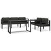 Set mobilier de grădină cu perne, 6 piese, antracit, aluminiu - WALTI WALTI