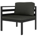 Set mobilier de grădină cu perne, 6 piese, antracit, aluminiu - WALTI WALTI