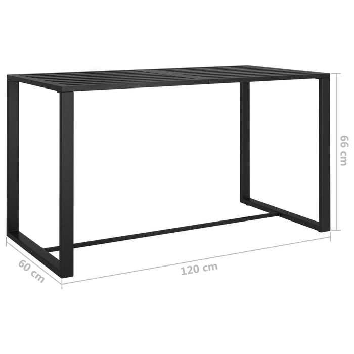 Set mobilier de grădină cu perne, 5 piese, antracit, aluminiu WALTI